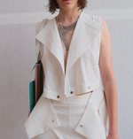 Load image into Gallery viewer, White Linen Vest
